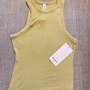 NWT lululemon Women Finch Yellow Hold Tight Tank Modal Racerback Ribbed Top 4